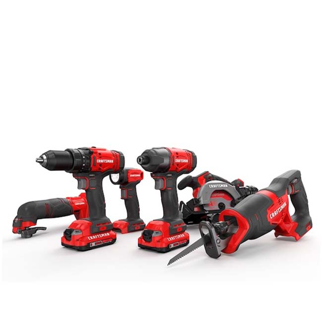 Комбинированный набор из 6 электроинструментов Lowe's Deal Craftsman V20